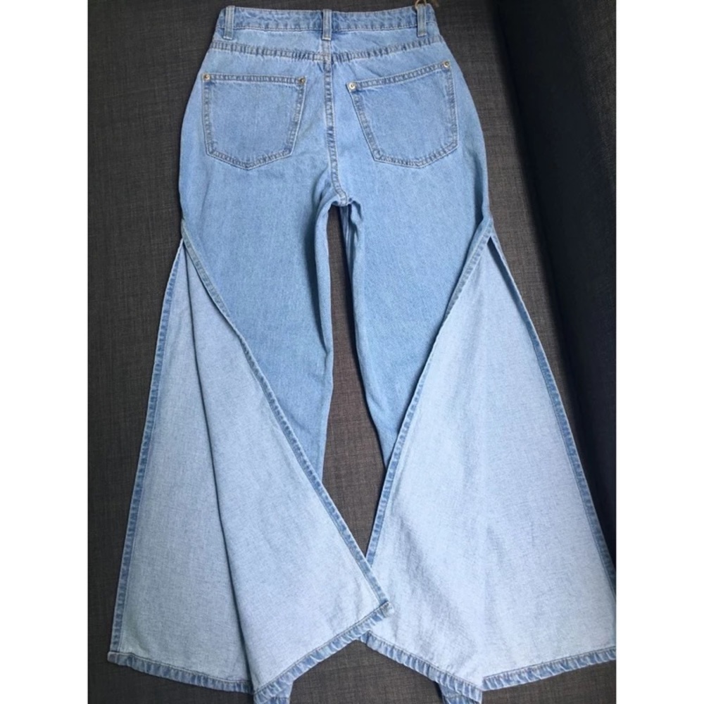 High Waist Slit Jeans SOLD